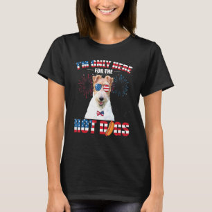 Camiseta Sólo Estoy Aquí Para Los Perros Calientes Wire Fox
