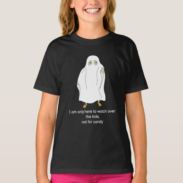 Camiseta Sólo estoy aquí para vigilar al niño de la camiset (Anverso)