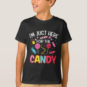 Camiseta Solo estoy aquí por el Candy Halloween Cute Lollip