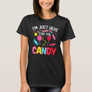 Camiseta Solo estoy aquí por el Candy Halloween Cute Lollip