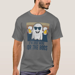 Camiseta Sólo estoy aquí por el divertido bollo para Booze