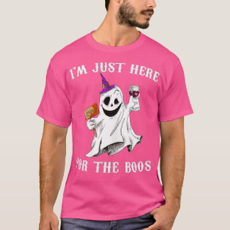 Camiseta Solo estoy aquí por el Fantasma divertida de Hallo
