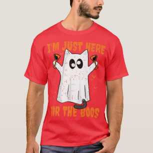 Camiseta Sólo estoy aquí por el Hal divertido del gato Fant
