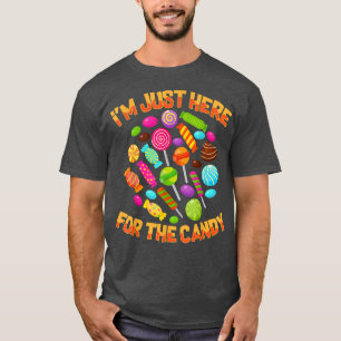 Camiseta Solo estoy aquí por la Candy Funny Halloween Pun C