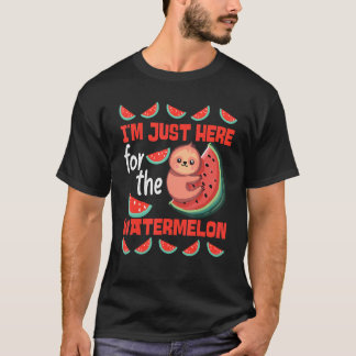 Camiseta Sólo estoy aquí por la sandía