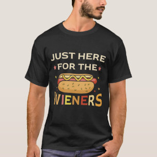 Camiseta Sólo Estoy Aquí Por Las Salchichas, Divertido 4 de