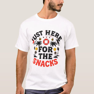 Camiseta Solo estoy aquí por los snacks: El único compromis