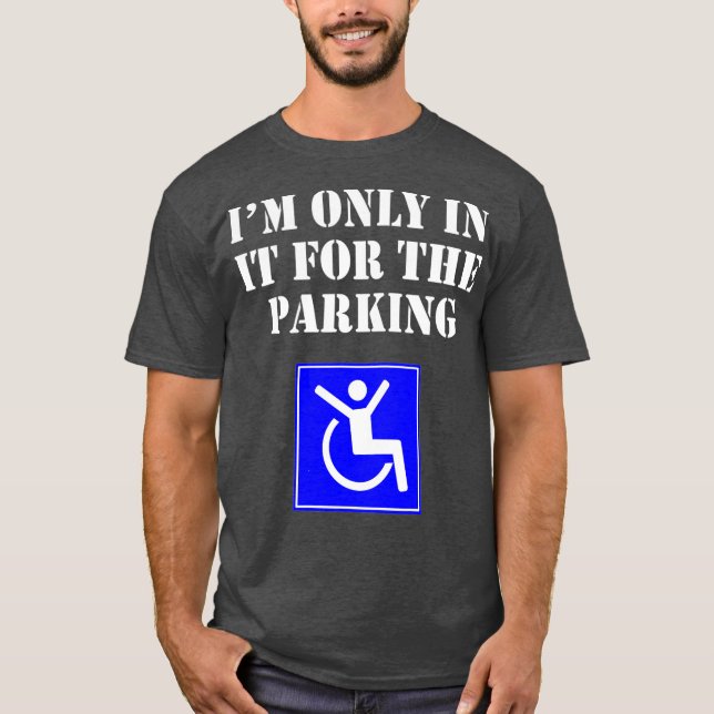 Camiseta Solo Estoy En Ella Para El Funny Del Estacionamien (Anverso)