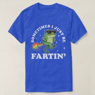 Camiseta Sólo Estoy Estando Follán Sapo Divertido Arcoíris