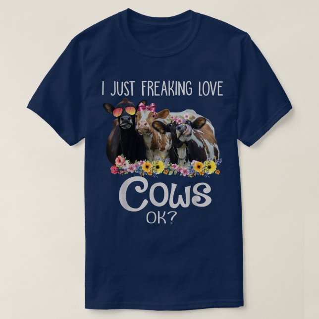 Camiseta Sólo estoy Freilando Vacas De Amor Ok Gracioso Gra (Diseño del anverso)