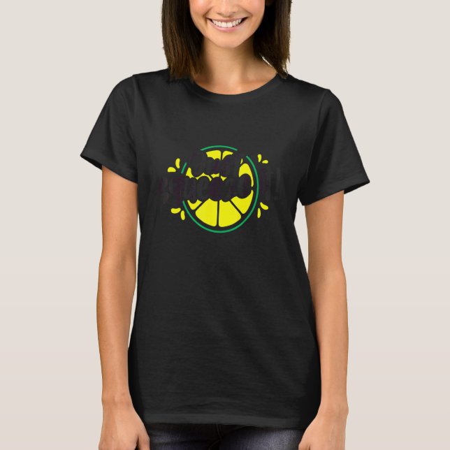 Camiseta Solo exprimir jugo de limón con cáscara de verano  (Anverso)