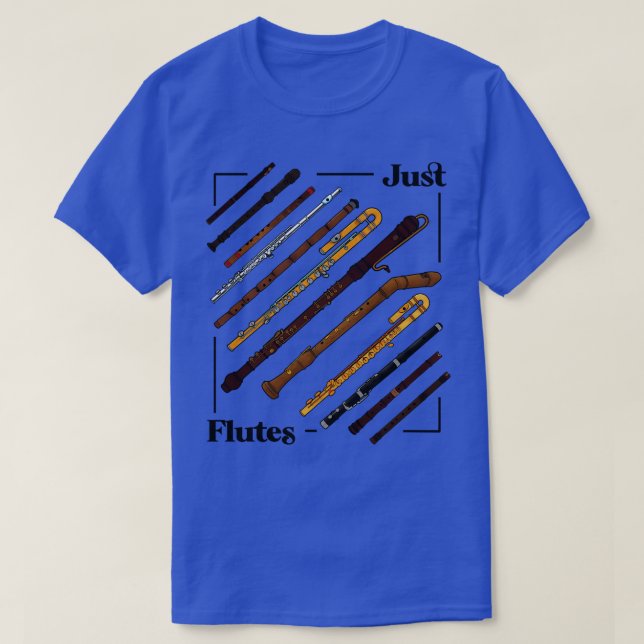 Camiseta Sólo flauta flautista (Diseño del anverso)