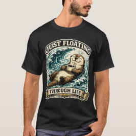 Camiseta Solo Flotando Por La Vida Nutria Marina