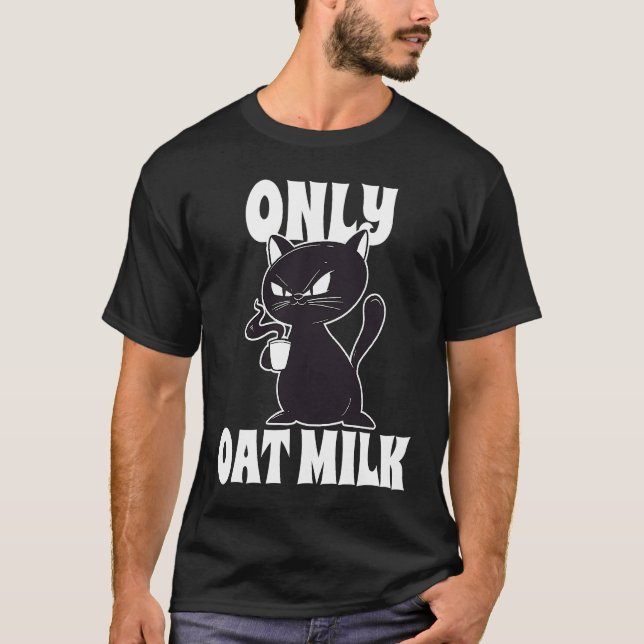 Camiseta Solo Gato de Leche de Avena (Anverso)