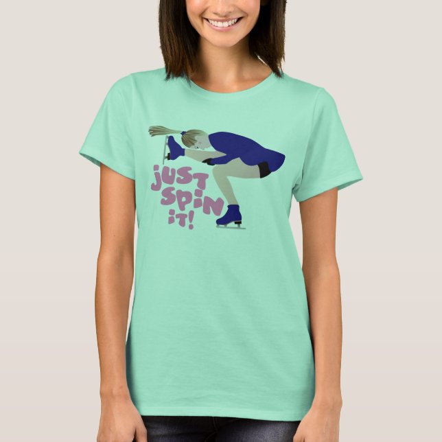 Camiseta Sólo gira en hielo (Anverso)