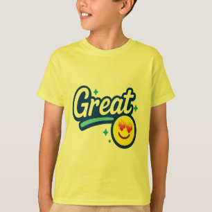 Camiseta Sólo grandes vibraciones - Emoji de los ojos de am