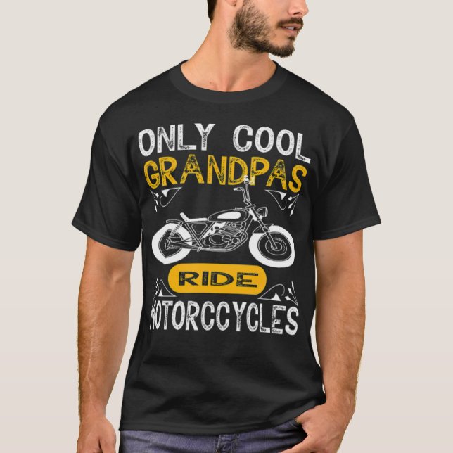 Camiseta Solo Guay Grandpas Ride ilustracion amante de los  (Anverso)