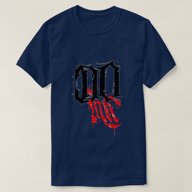 Camiseta Sólo hacer tinta (Diseño del anverso)