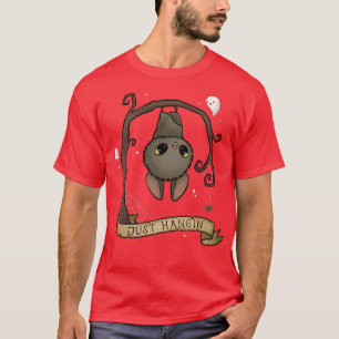 Camiseta Sólo Hangin Bat Cute Halloween animal Spooky Adora