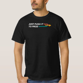 Camiseta Sólo hay que presionarlo para probar a un programa