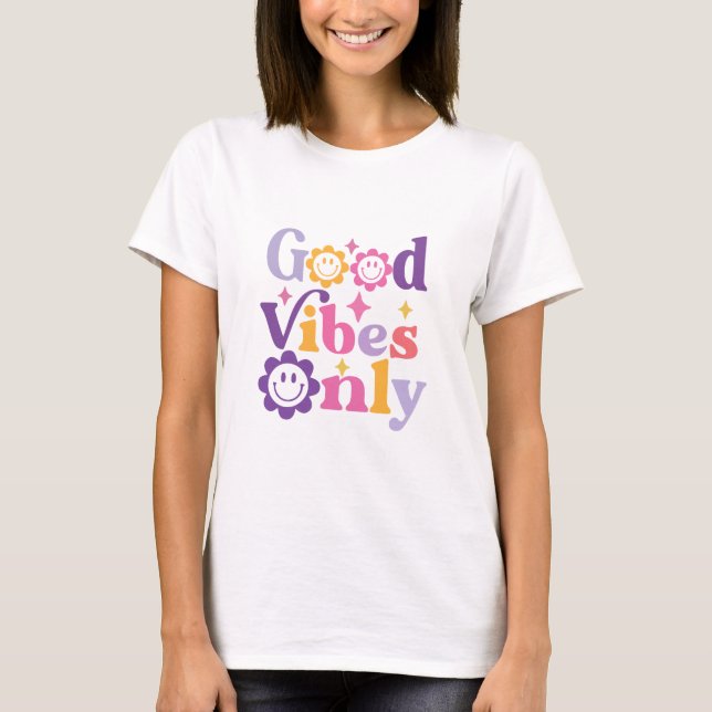 Camiseta Solo hippie de las buenas vibraciones (Anverso)