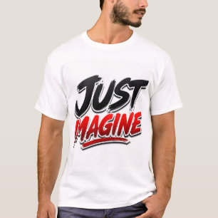 Camiseta Solo Imagina Minimalista Inspiradora