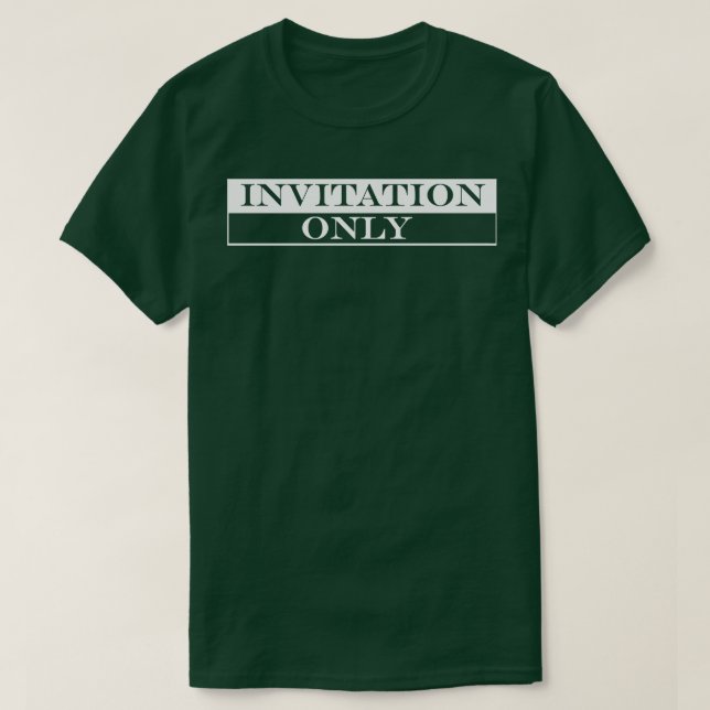 Camiseta solo invitación (Diseño del anverso)