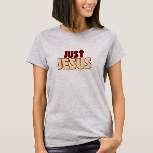 Camiseta Sólo Jesús Borgoña Cristiano