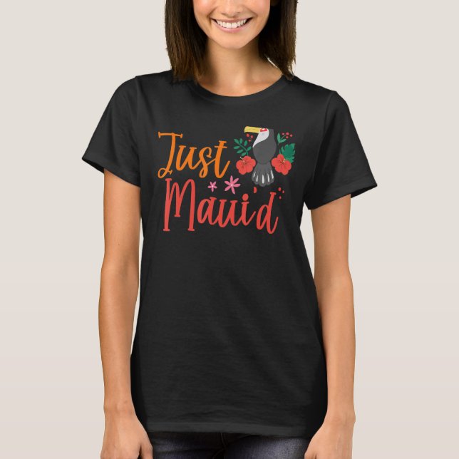 Camiseta Sólo juego de esposas Maui d Hawaii de luna de mie (Anverso)