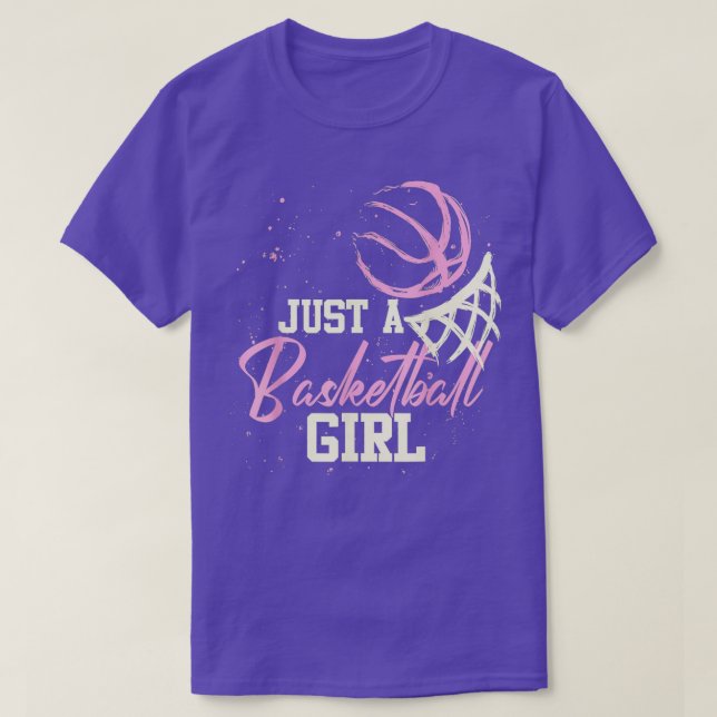 Camiseta Solo jugador de Chica de baloncesto divertida muje (Diseño del anverso)