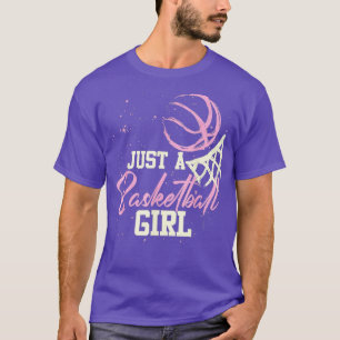 Camiseta Solo jugador de Chica de baloncesto divertida muje