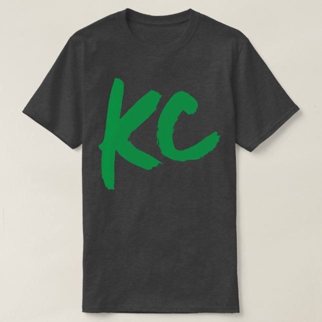 Camiseta Sólo KC verde en verde (Diseño del anverso)