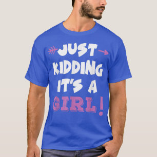 Camiseta Solo Kidding, es una revelación de género divertid