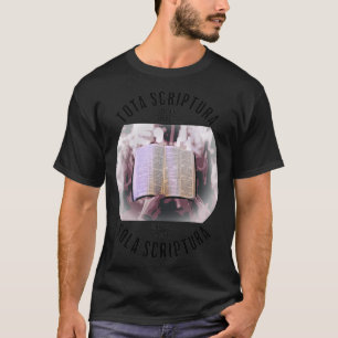 Camiseta Sólo la escritura de la teología cristiana protest