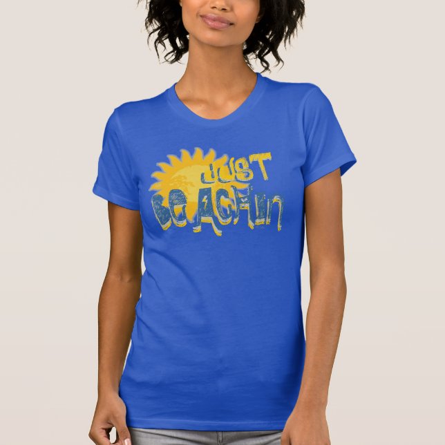 Camiseta ¡Sólo la marina de la playa! (Anverso)