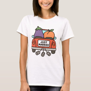Camiseta Solo la planta de huevos casada y la yegua