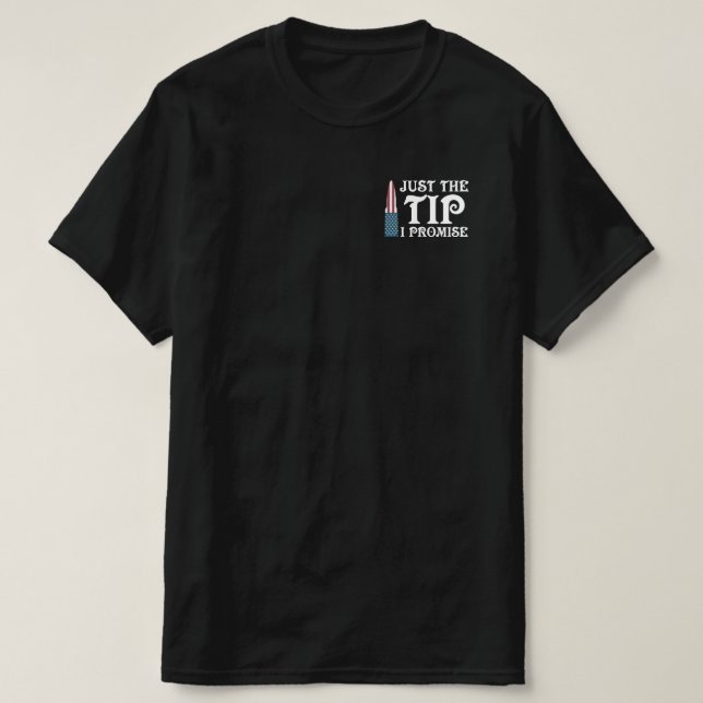 Camiseta Solo la punta que prometo bandera estadounidense (Diseño del anverso)