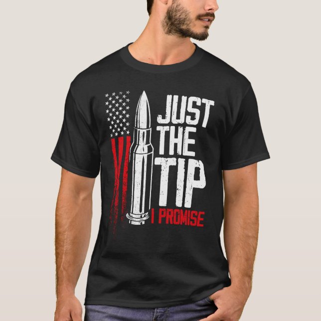 Camiseta Solo la punta que prometo la bandera estadounidens (Anverso)