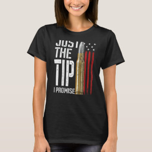 Camiseta Solo la punta que prometo que la bandera norteamer