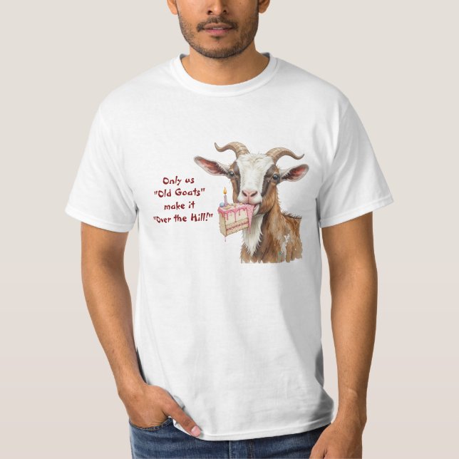 Camiseta Sólo las cabras viejas de los ee.uu. llegan en el  (Anverso)