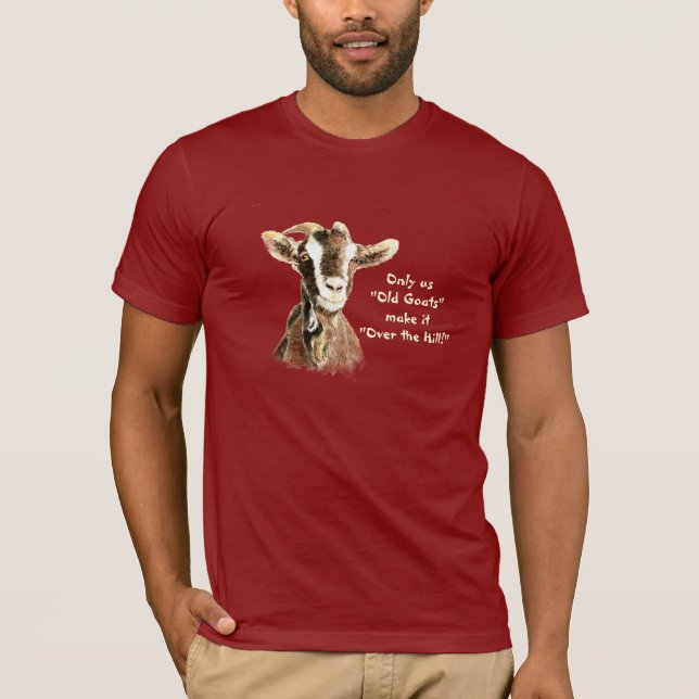 Camiseta Sólo las cabras viejas de los ee.uu. llegan en el  (Anverso)