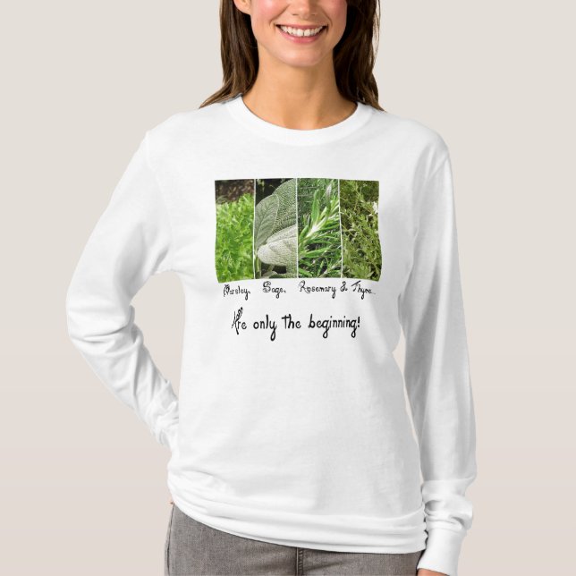Camiseta Sólo las damas principiantes Tee de larga duración (Anverso)