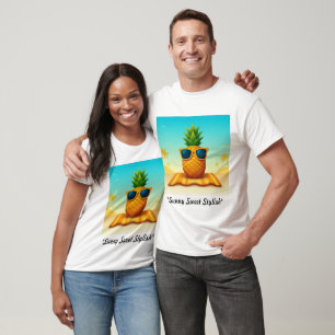 Camiseta "Solo las vibraciones tropicales"