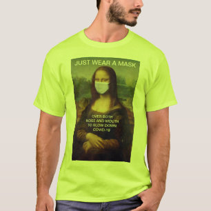 Camiseta SÓLO LLEVAR UNA MÁSCARA A Lisa Alta Visibilidad