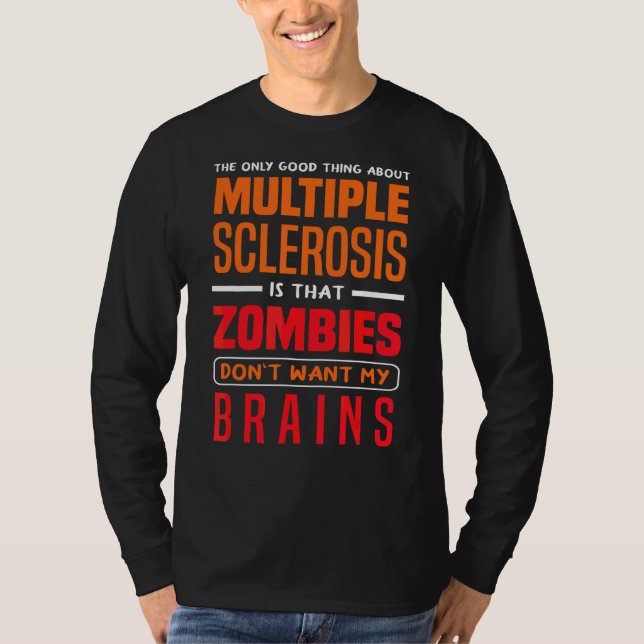 Camiseta Sólo Lo Bueno De Múltiples Zombies De Escelrosis A (Anverso)