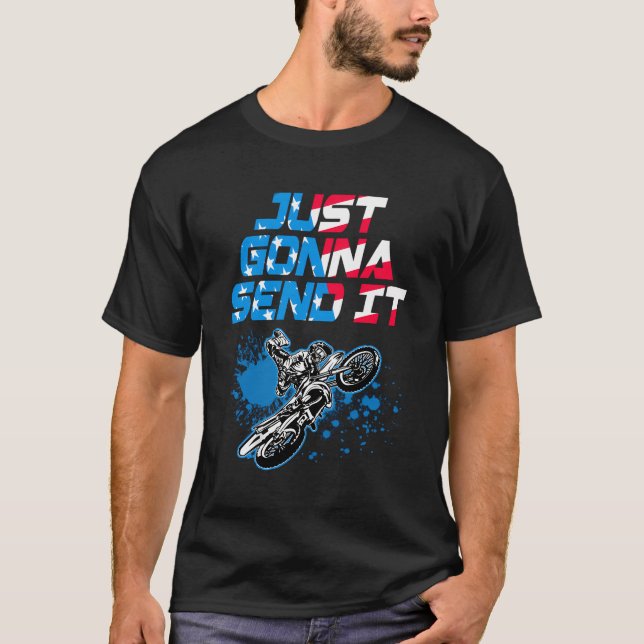 Camiseta Solo lo enviaremos - Motocross - bicicleta sucia (Anverso)