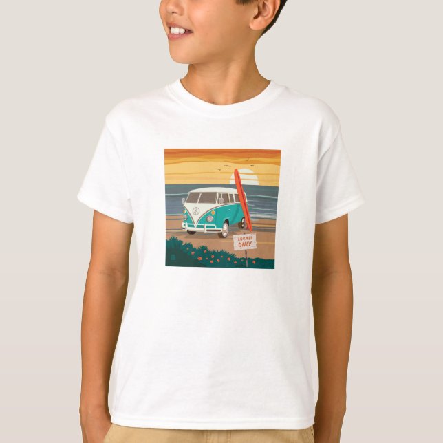 Camiseta Sólo locales | VW Surf Van (Anverso)