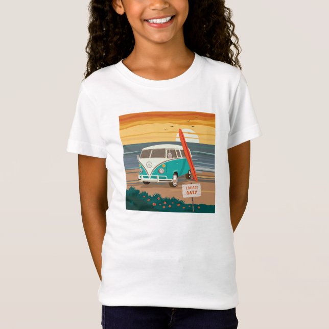 Camiseta Sólo locales | VW Surf Van (Anverso)