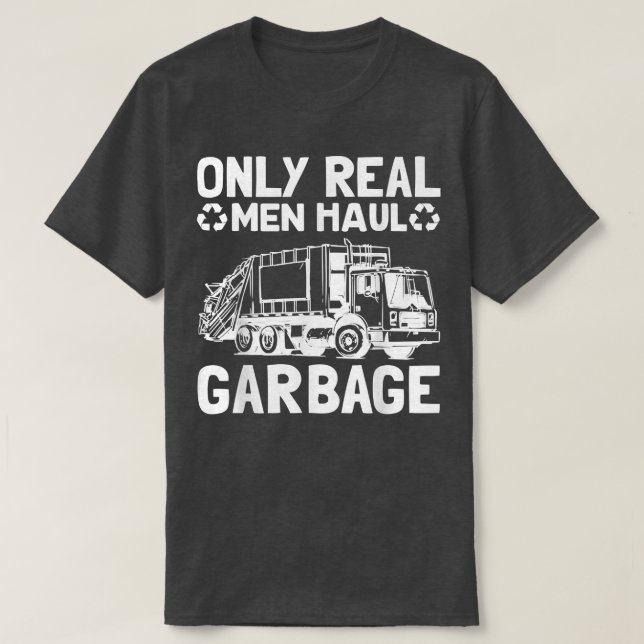 Camiseta Sólo los hombres reales transportan recolector de  (Diseño del anverso)