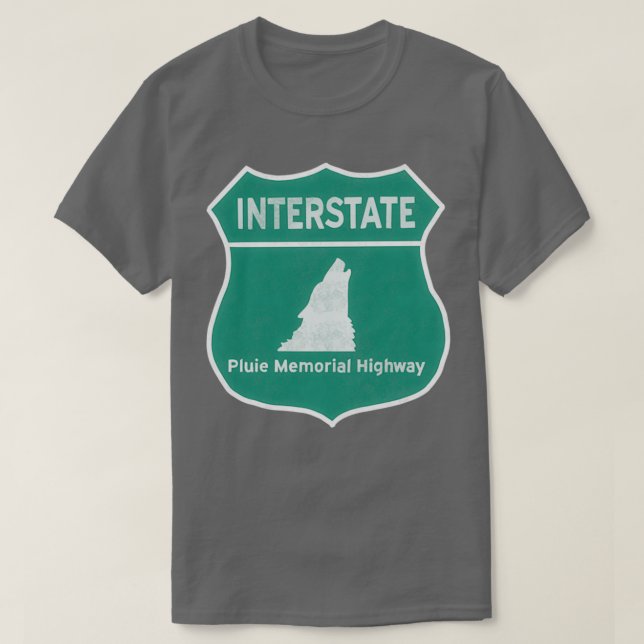 Camiseta Sólo los lobos de la autopista del Pluie Memorial  (Diseño del anverso)